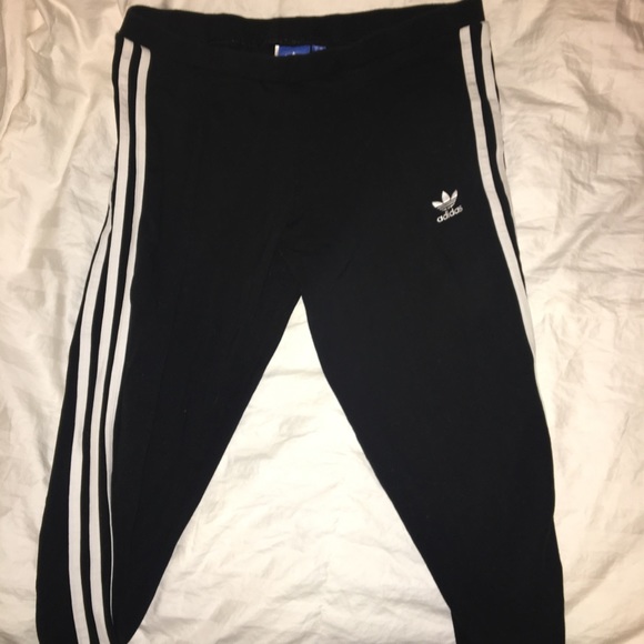 adidas Pants - Black 3 stripe Adidas leggings